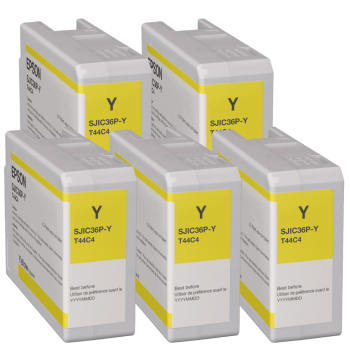 Epson C6000 / C6500 Tintenkartusche 5er Set gelb